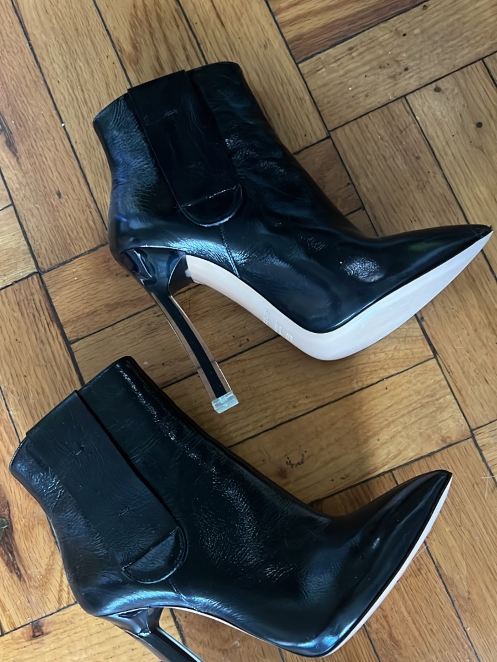 Casadei Blade Leather Ankle Boots
